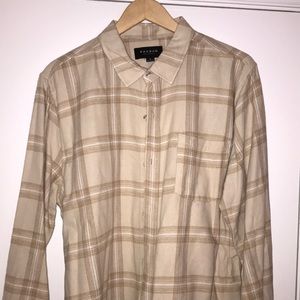PacSun Tan Flannel Button Up